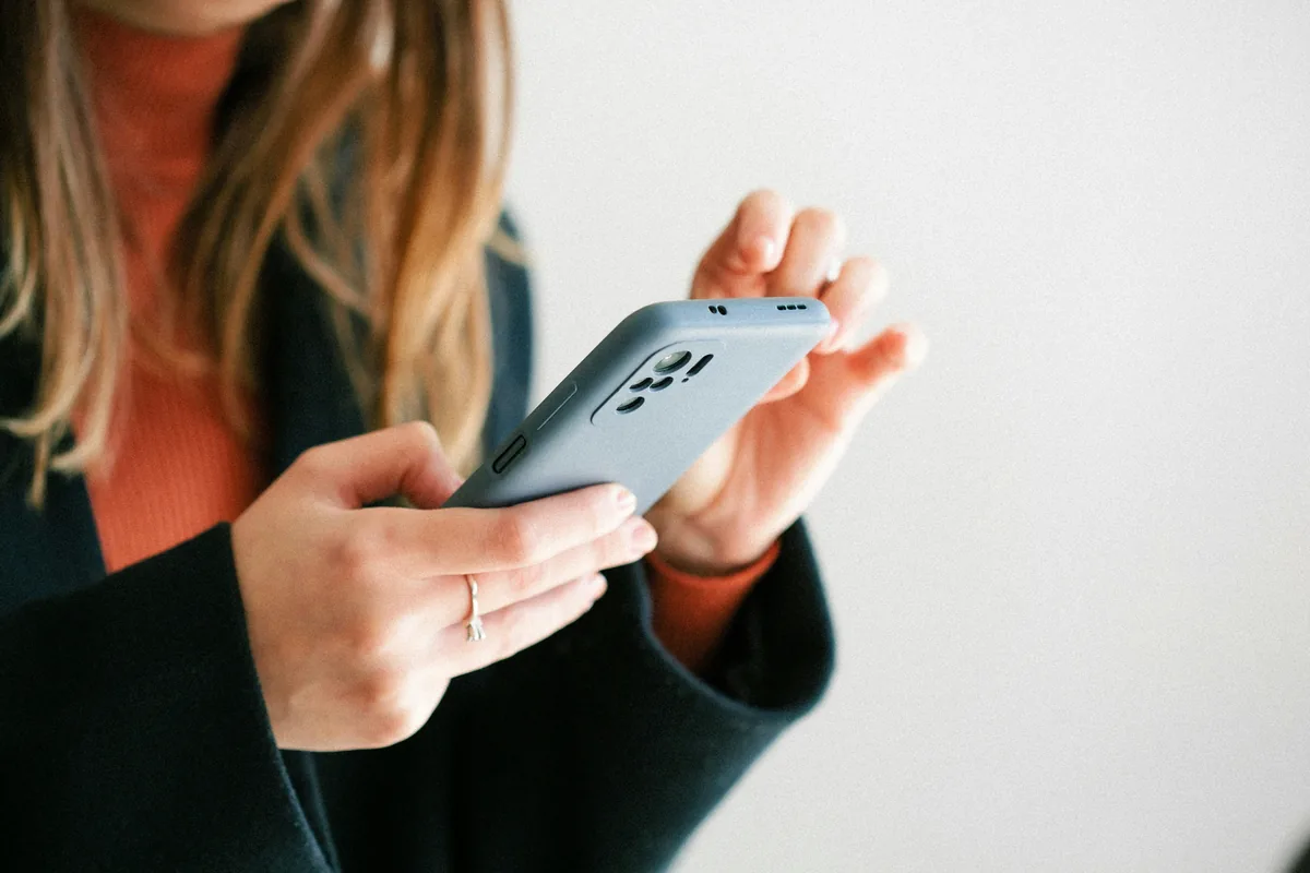 Person checking their phone
